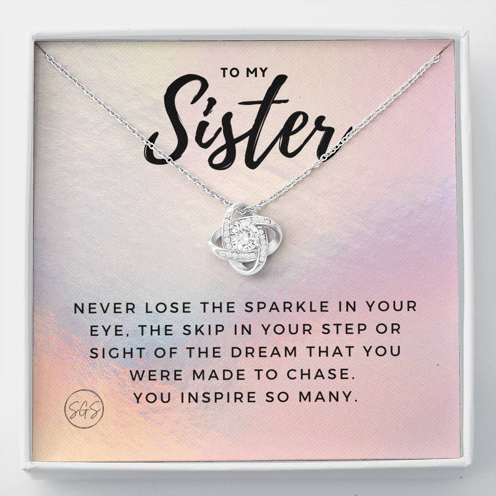 sister sparkle 0707l Necklace Love Knot