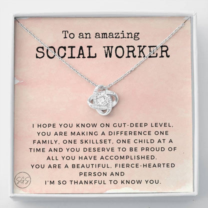0922c social worker.png Necklace Love Knot