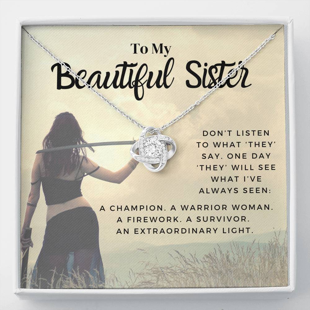 sister 0721e Necklace Love Knot