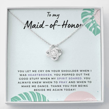 MaidofHonorSpiritSoared Necklace Love Knot