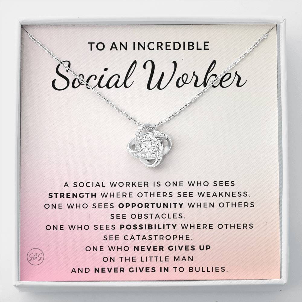 0922e social worker.png Necklace Love Knot