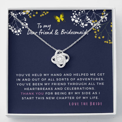 Held my hand through it all - Baby's Breath Love Knot