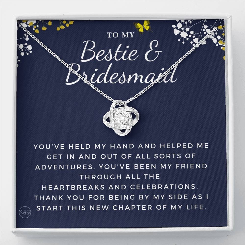 Bestie Bridesmaid 0712c Necklace Love Knot