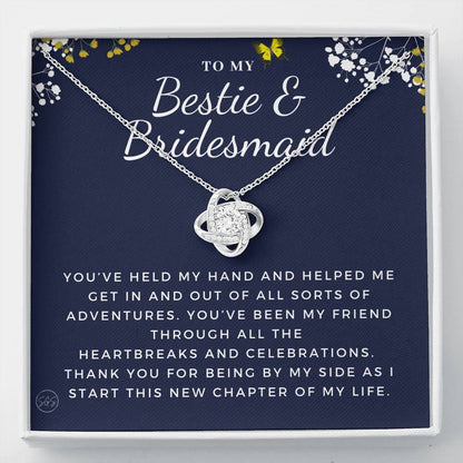 Bestie Bridesmaid 0712c Necklace Love Knot