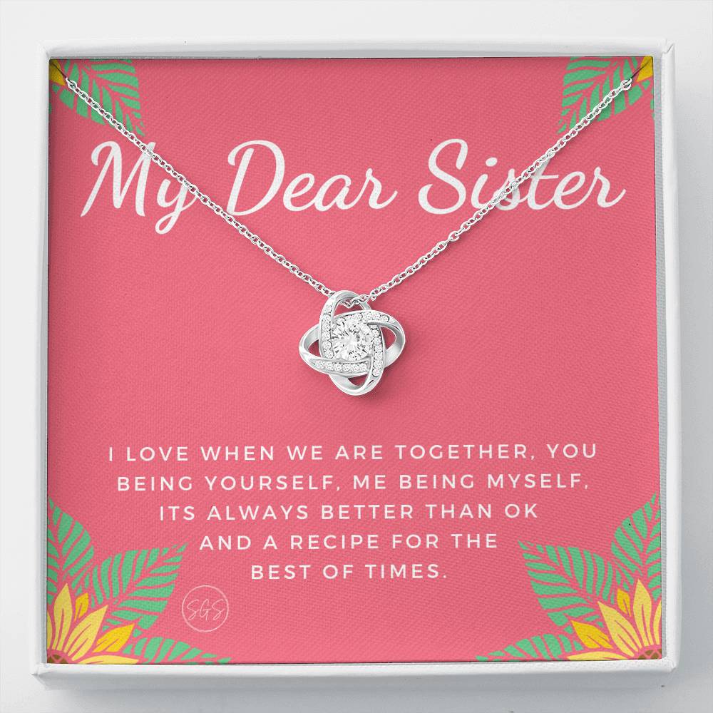 Dear Sister 0706K Necklace Love Knot