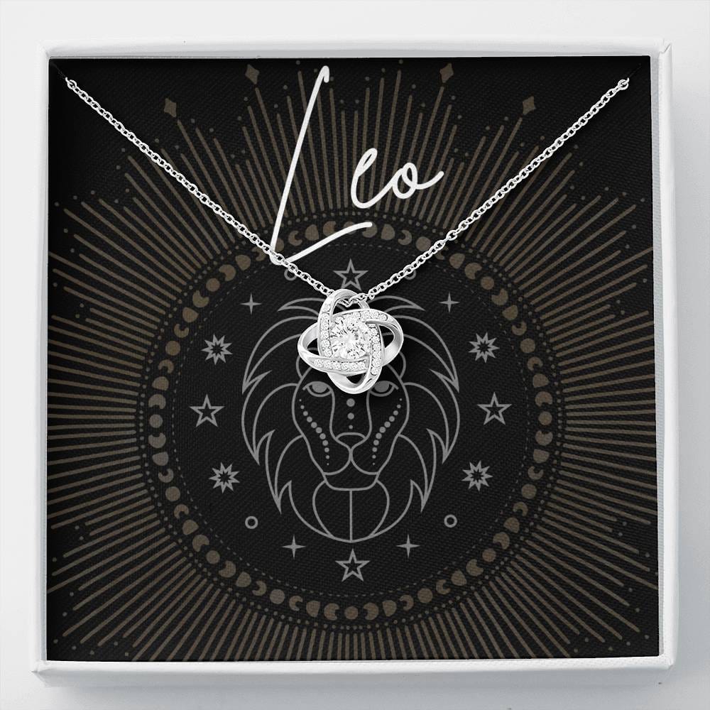 leo Necklace Love Knot