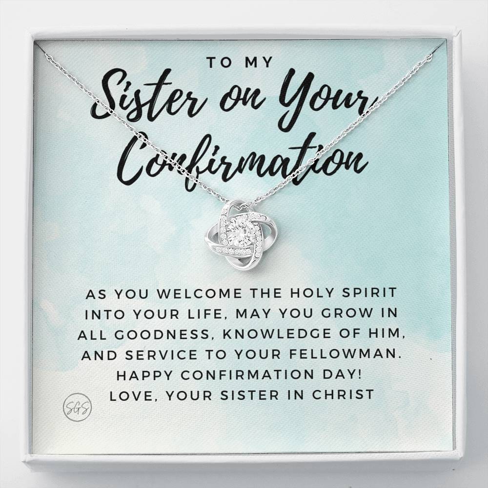 sister confirmation 0707k Necklace Love Knot