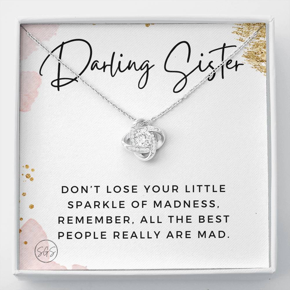 Darling Sister Sparkle of Madness 0706B Necklace Love Knot