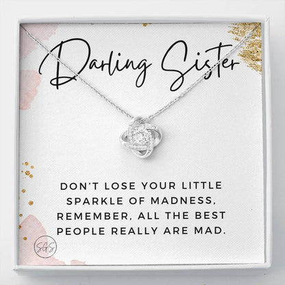 Darling Sister Sparkle of Madness 0706B Necklace Love Knot