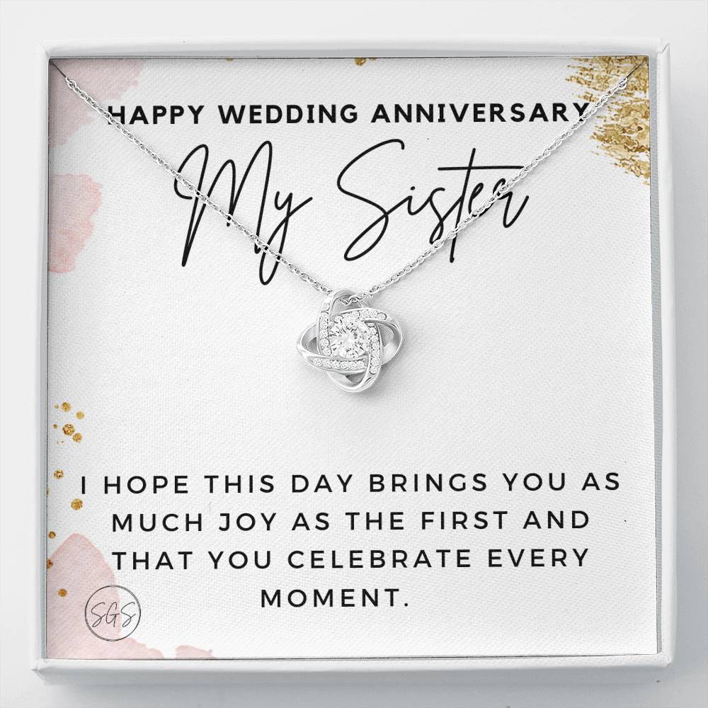 Sister Wedding Anni 0707e Necklace Love Knot
