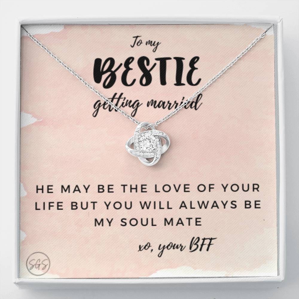ToMyBestieGettingMarried0622 Necklace Love Knot