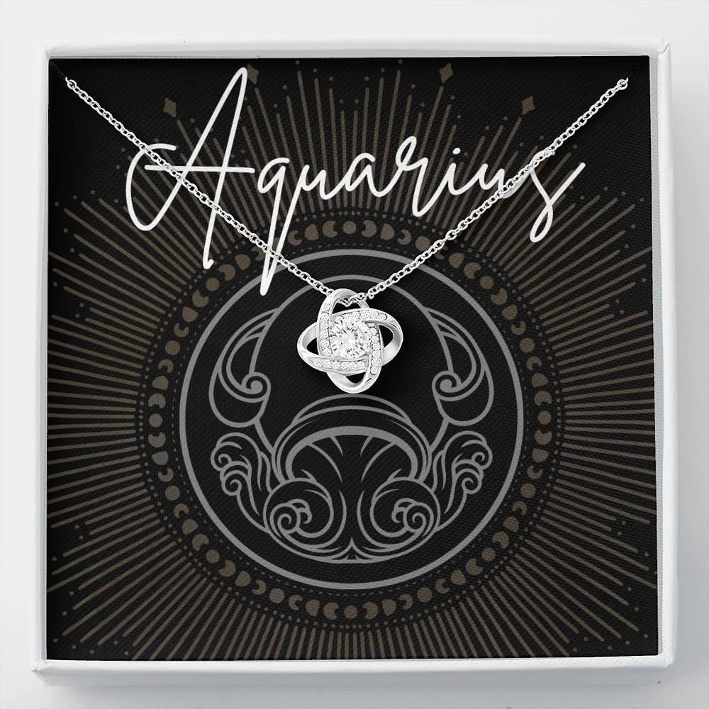 aquarius Necklace Love Knot
