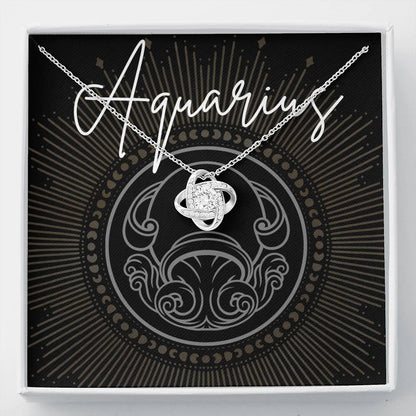 aquarius Necklace Love Knot