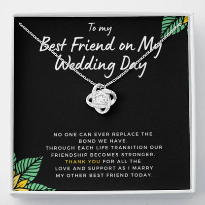 BestFriendonMyWeddingDay Necklace Love Knot
