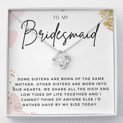 Bridesmaid 0712b Necklace Love Knot