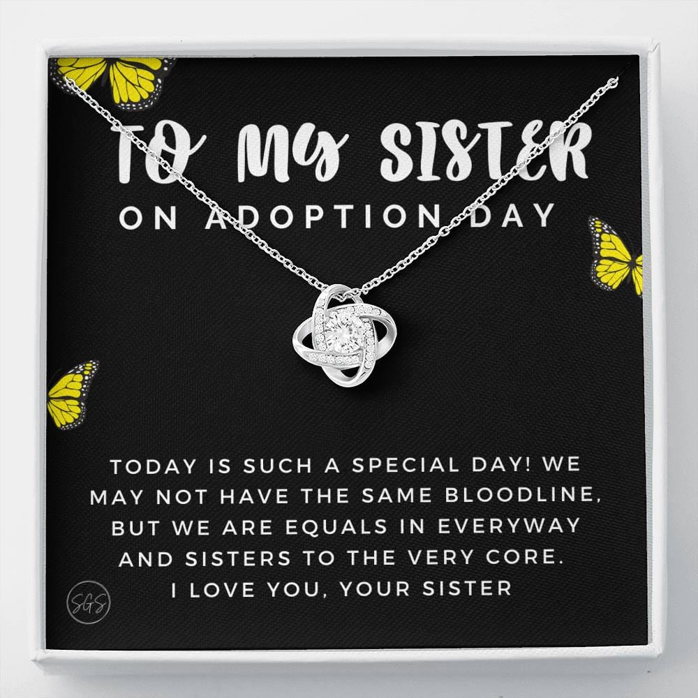 sister adoption 0709h Necklace Love Knot