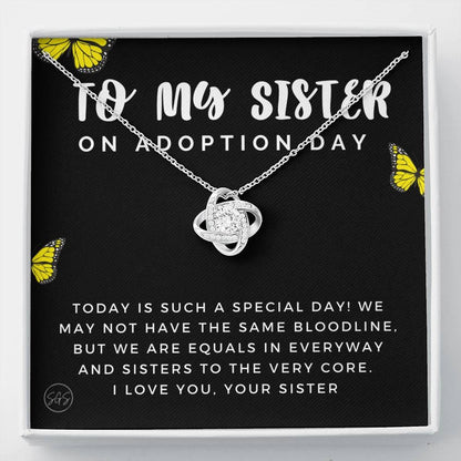 sister adoption 0709h Necklace Love Knot
