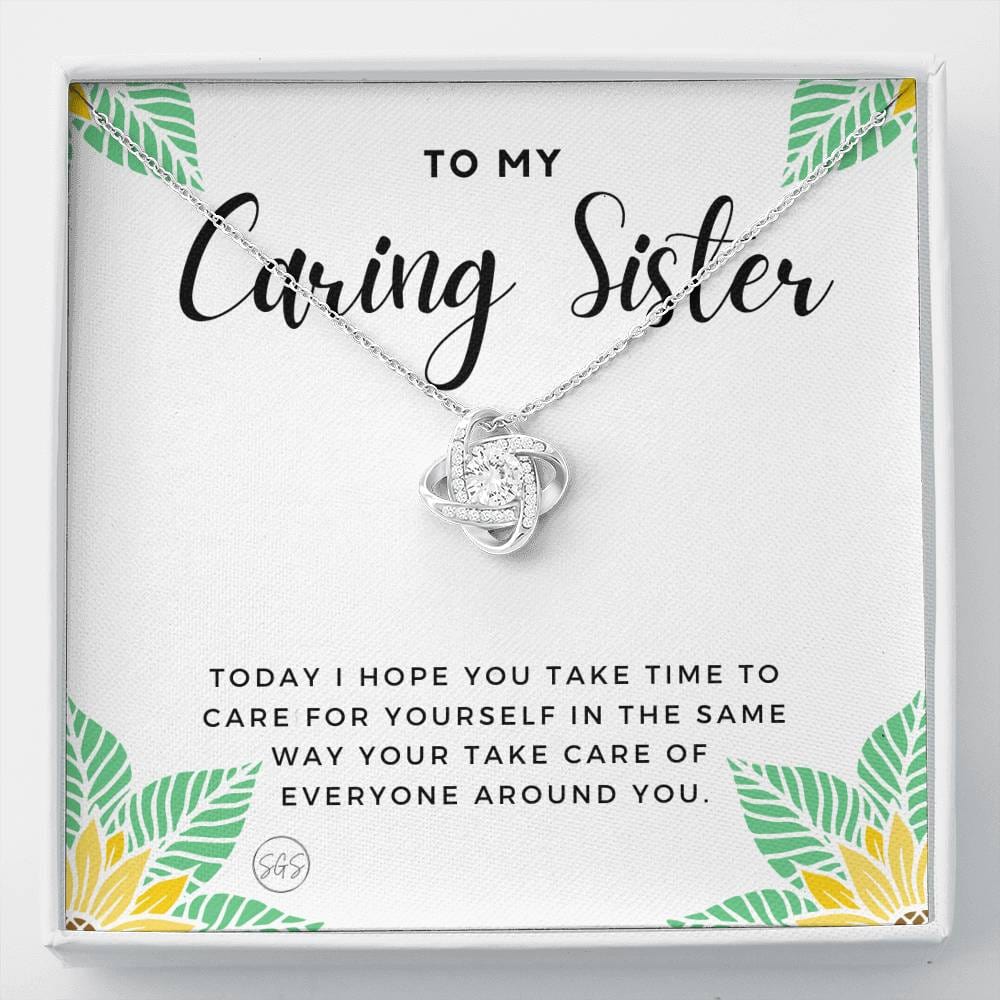 Caring Sister 0706L Necklace Love Knot
