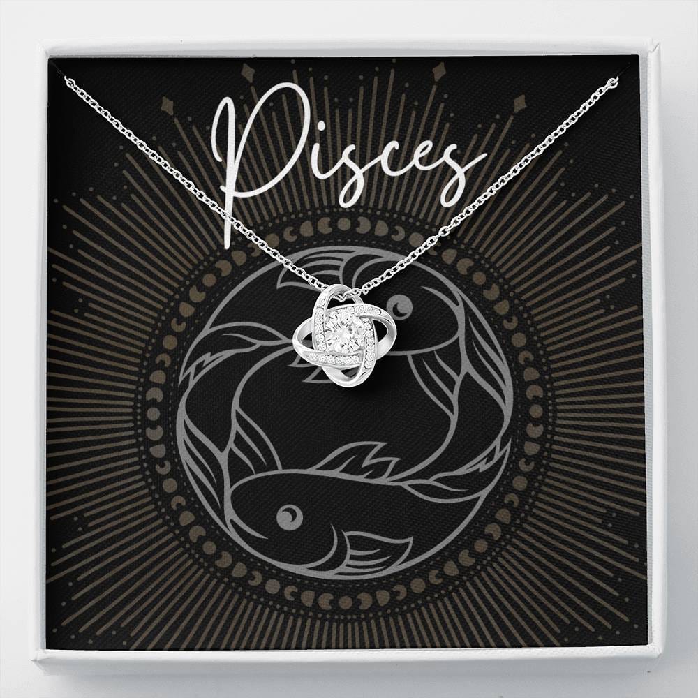 pisces Necklace Love Knot
