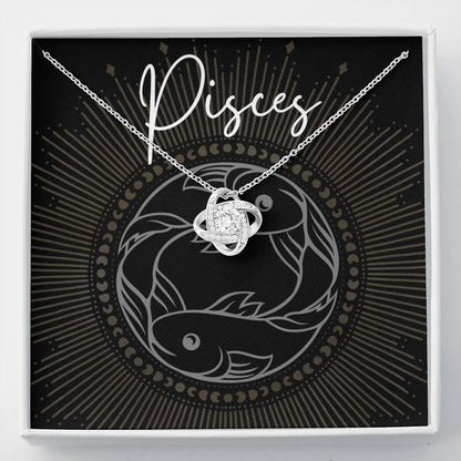 pisces Necklace Love Knot