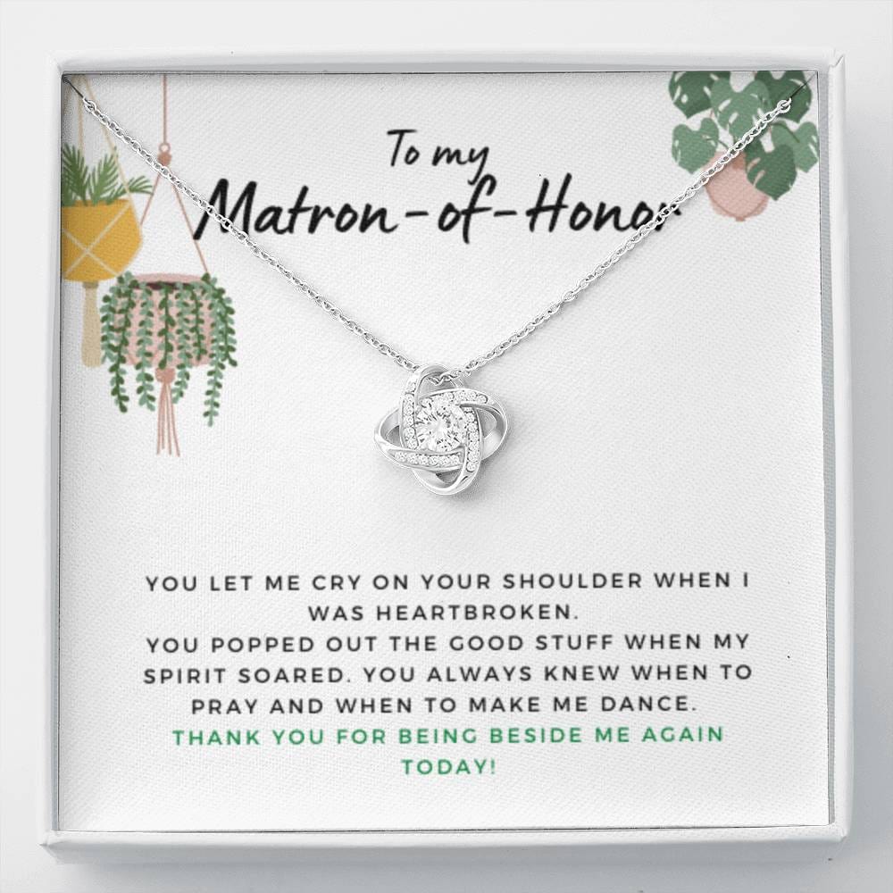 MatronofHonorSpiritSoared Necklace Love Knot