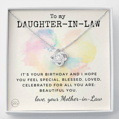 1012DILhb2 Necklace Love Knot