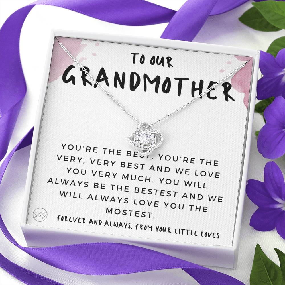 0928 Grandmother From Kids Necklace Love Knot