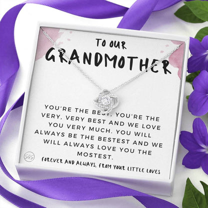 0928 Grandmother From Kids Necklace Love Knot