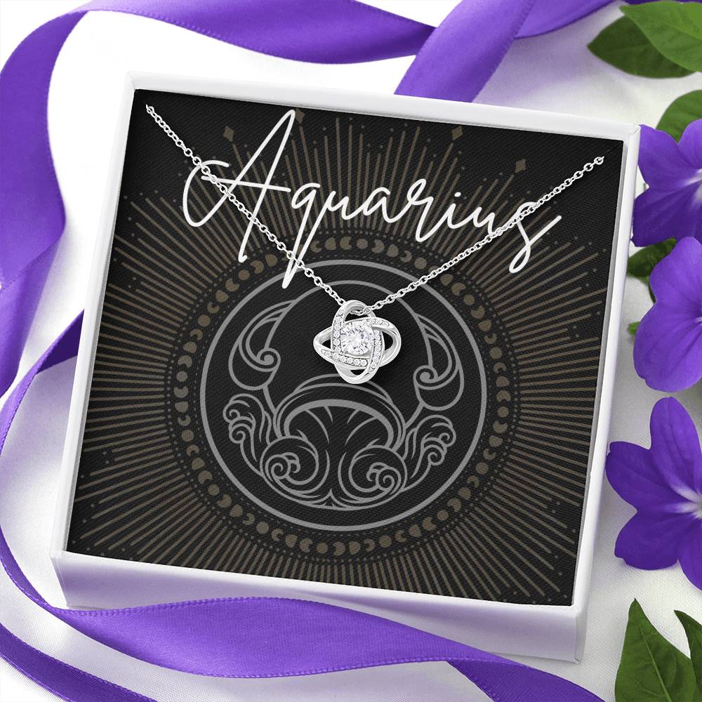 aquarius Necklace Love Knot