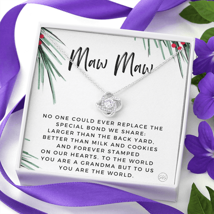 1119md Necklace Love Knot