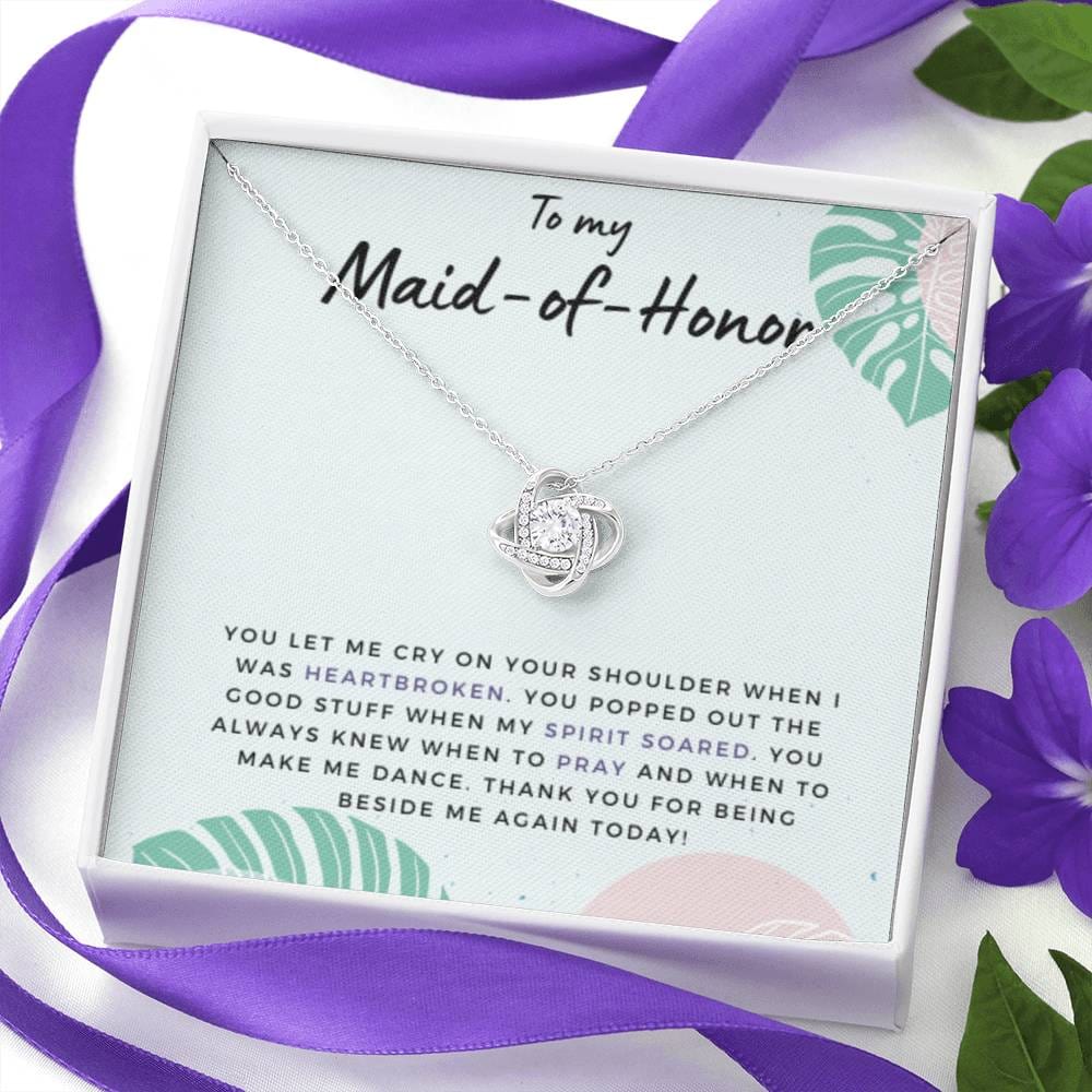 MaidofHonorSpiritSoared Necklace Love Knot