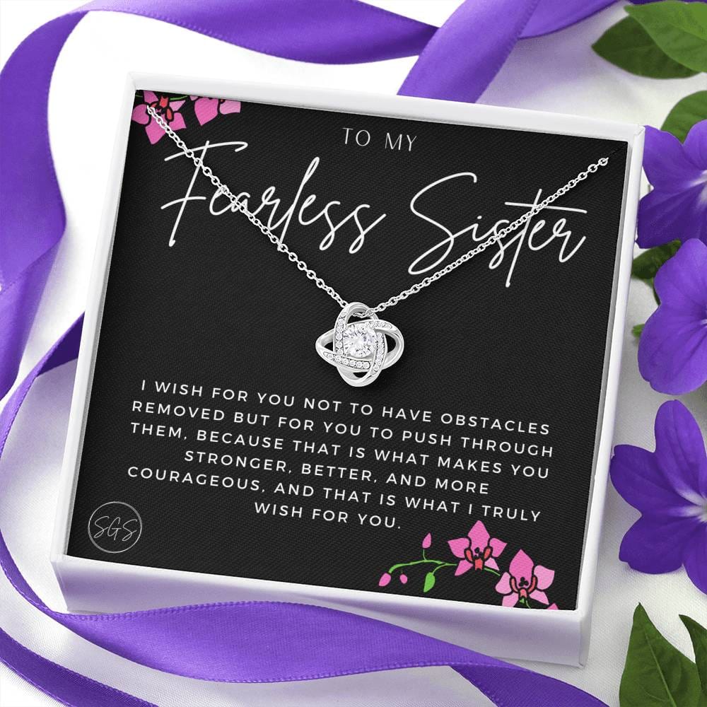Fearless Sister 0705B Necklace Love Knot