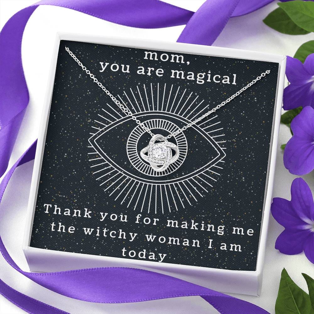 Mom, You are Magical | Necklace, Gift for Mom, Witchy Woman, Mother's Day, Stevie Nicks, Tarot, Unique, Momma, Mama, Silver, Special, Witch