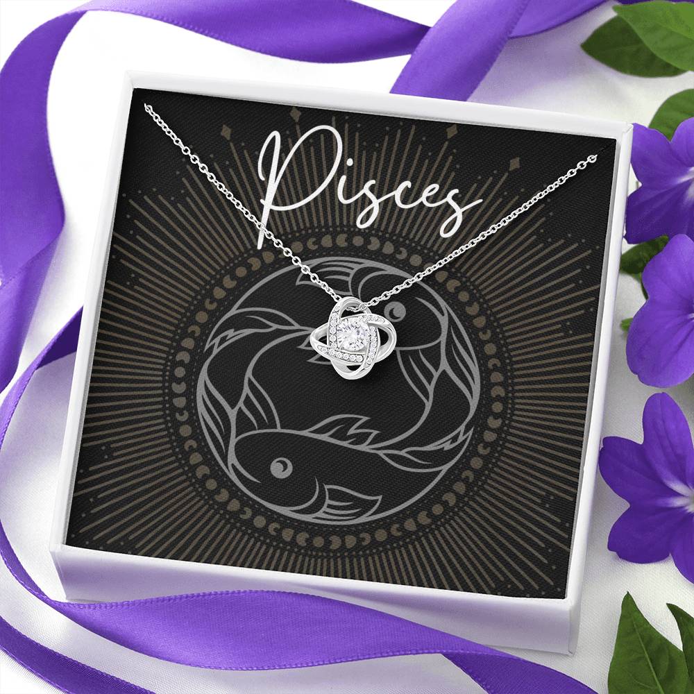 pisces Necklace Love Knot