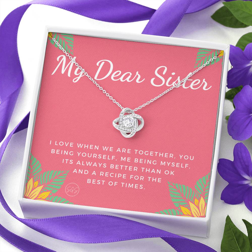 Dear Sister 0706K Necklace Love Knot