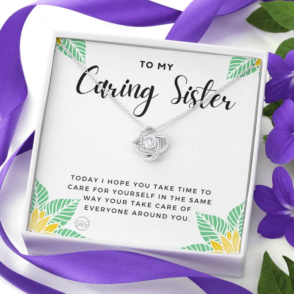 Caring Sister 0706L Necklace Love Knot