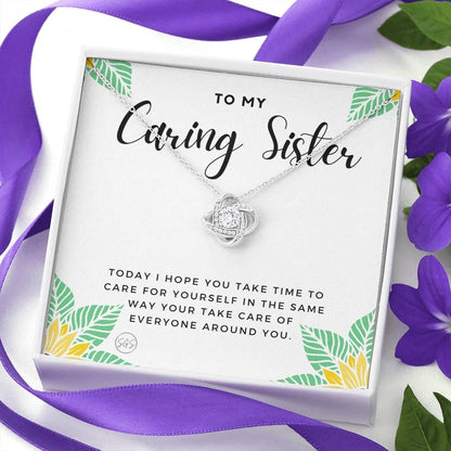 Caring Sister 0706L Necklace Love Knot