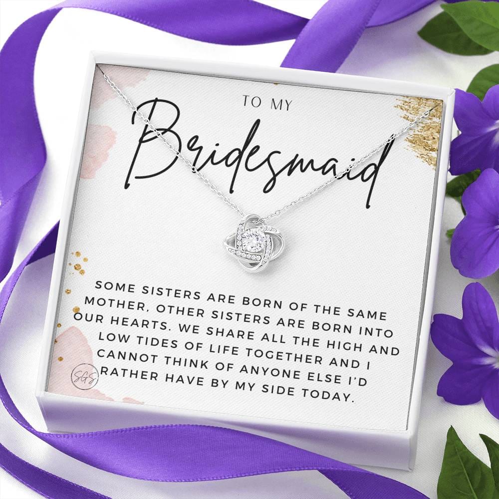 Bridesmaid 0712b Necklace Love Knot