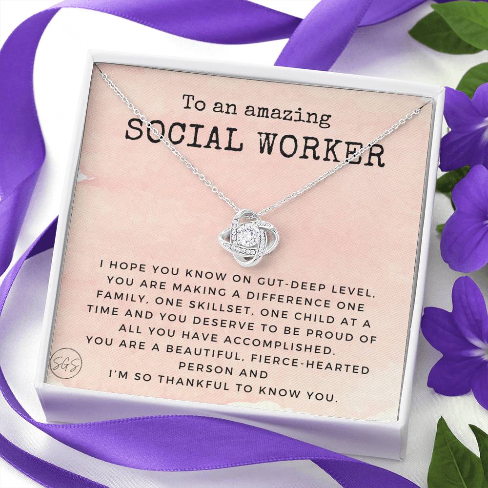 0922c social worker.png Necklace Love Knot