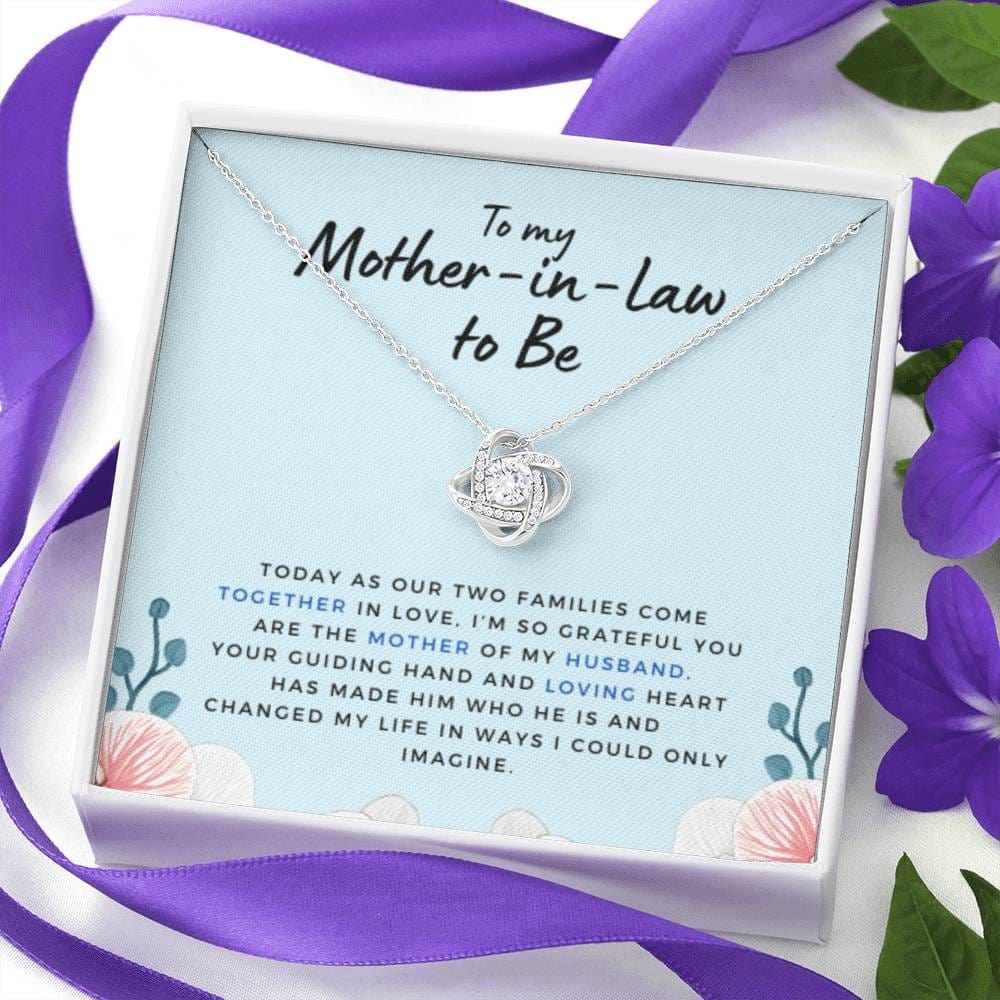 MotherinlawtoBeGuidingHand Necklace Love Knot