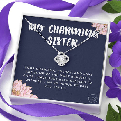 Charming Sister 0706F Necklace Love Knot