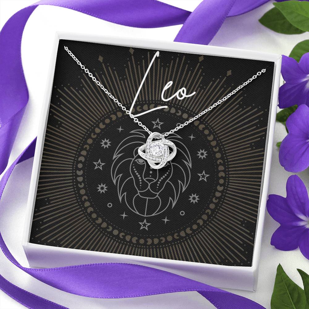 leo Necklace Love Knot