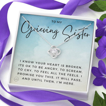 grieving sister 0709c Necklace Love Knot