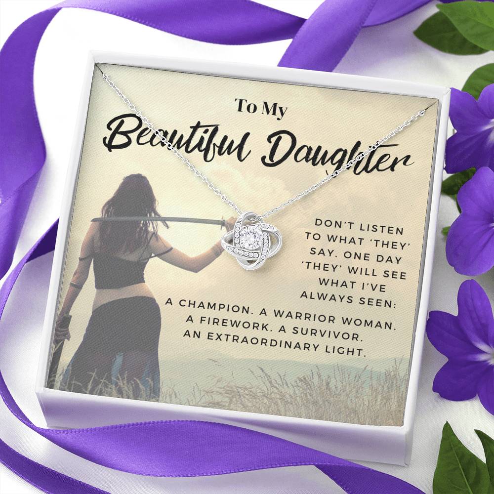 daughter 0721d Necklace Love Knot