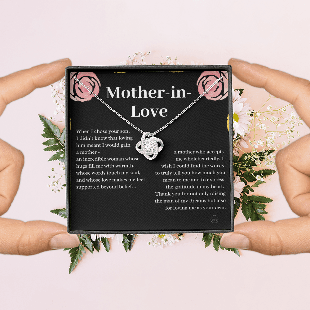 Personalized Knot Necklace for Your Mother-in-law | Mother's Day Gift, From Daughter-in-Law, Mother in Love MIL9k