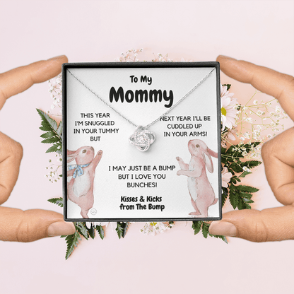 Baby to Mom Gift | Mother's Day Present from the Baby Bump, Mommy To Be Necklace, Gift for Expecting Mom From Baby Boy or Girl, New Mom 05K
