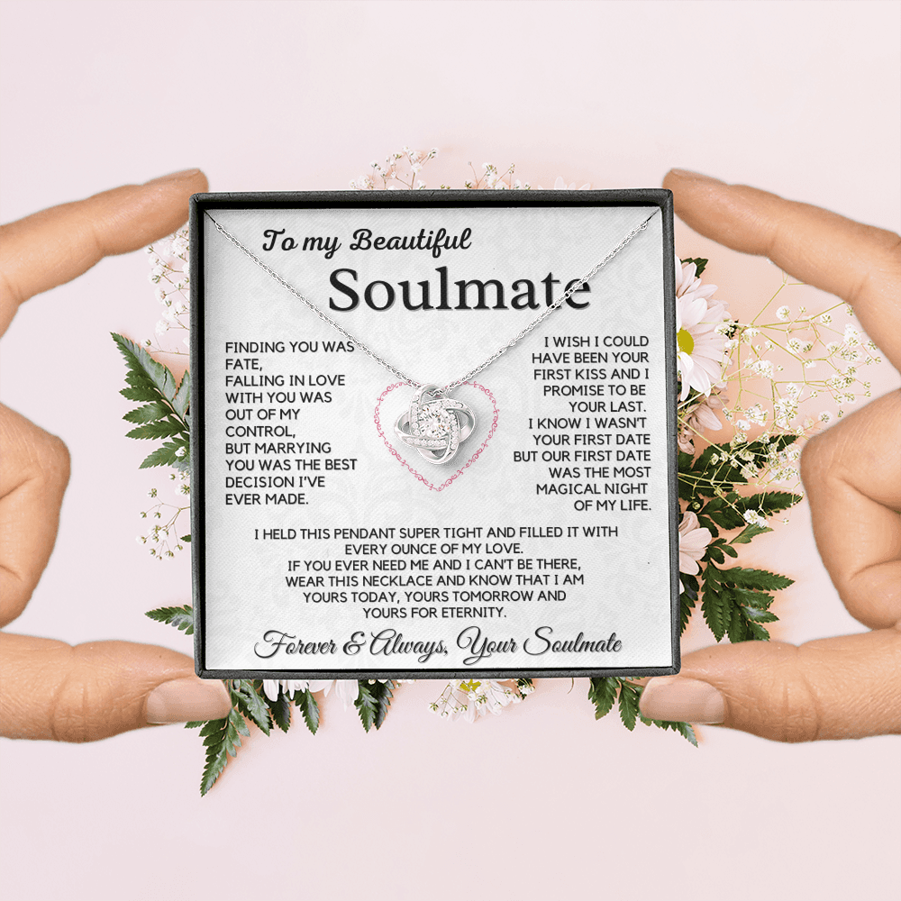 Romantic Gift for Soulmate - Yours for Eternity, Forever and Always, Love Knot