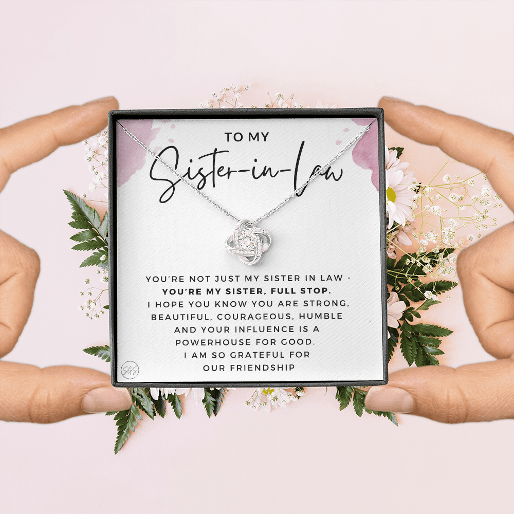 Sister-in-Law Gifts | Husband's Sister, Wife's Sister, Christmas Gift for Sister in Law, Birthday, Wedding, Future Sister Necklace 1103bKA