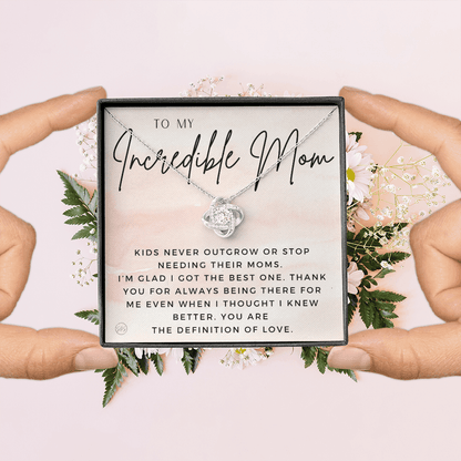 Gift for Mom | For An Incredible Mom, Mother's Day Necklace, From Daughter, Gift for New Mom, Pregnant Sister Gift, Christmas Gift 1112eKA