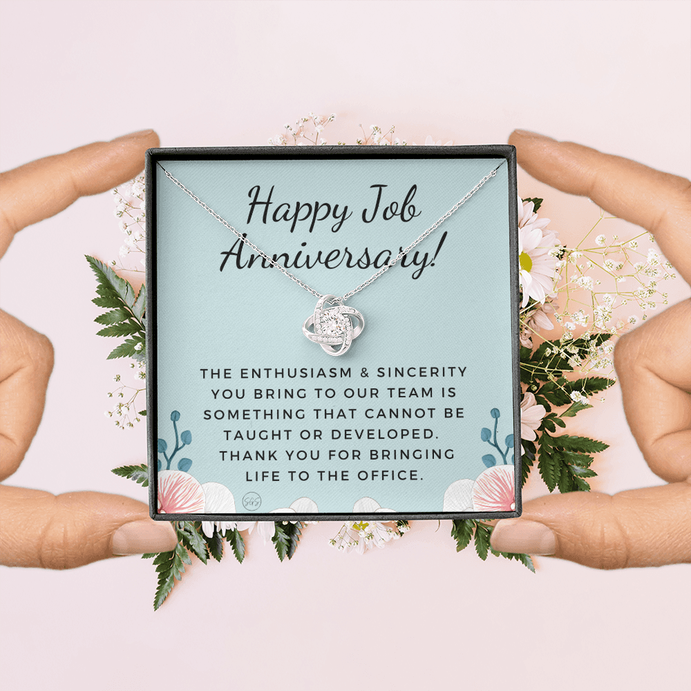 Happy Job Anniver. - Gift from Boss, Hustle, Congrats, Thank You Gift, Employee Appreciation, Work Anniversary, Small Business Gifts, Years of Service, Blue